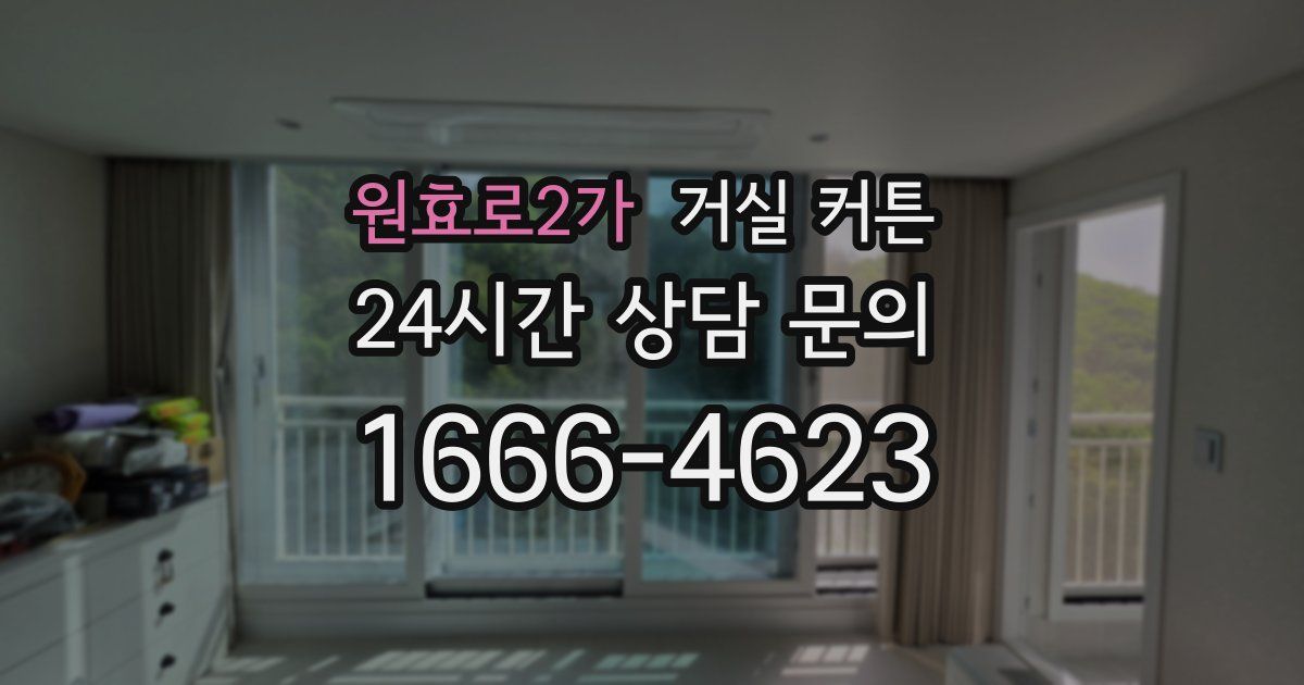 원효로2가 거실 커튼