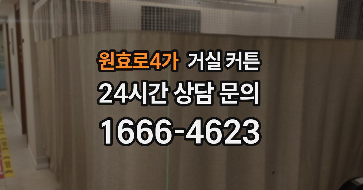 원효로4가 거실 커튼