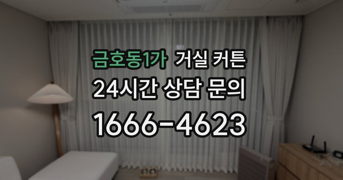 금호동1가 거실 커튼