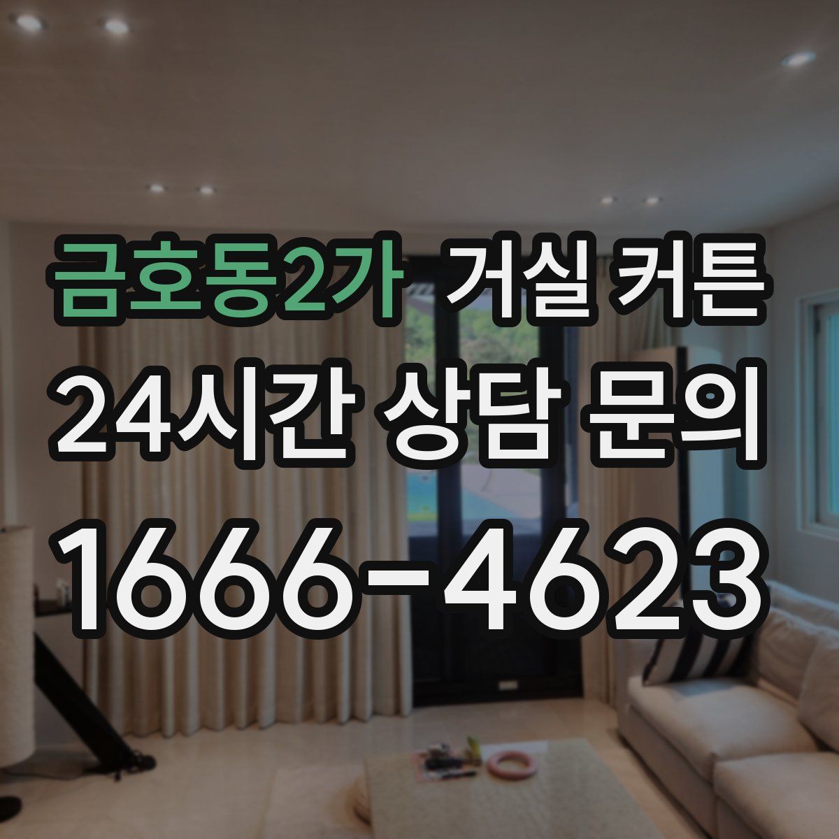금호동2가 거실 커튼