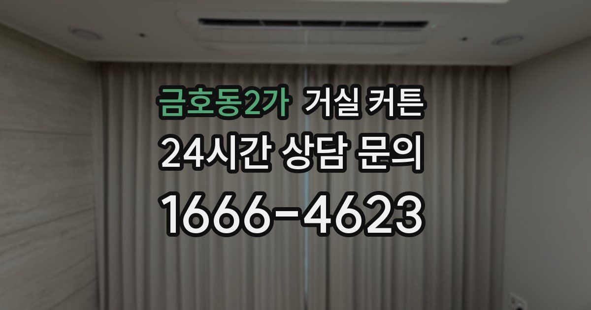 금호동2가 거실 커튼