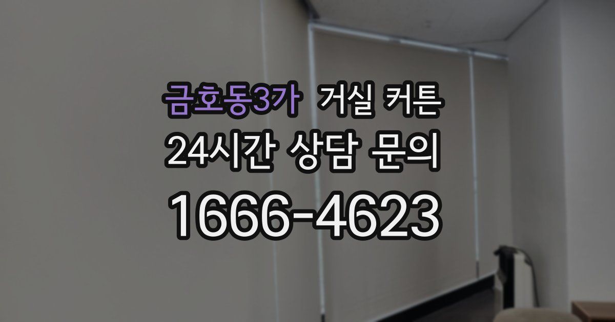금호동3가 거실 커튼