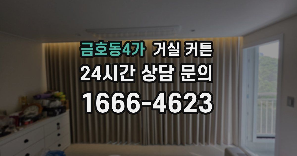 금호동4가 거실 커튼