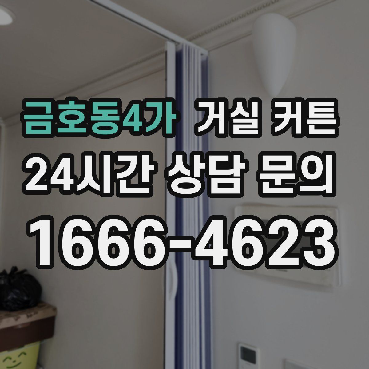 금호동4가 거실 커튼