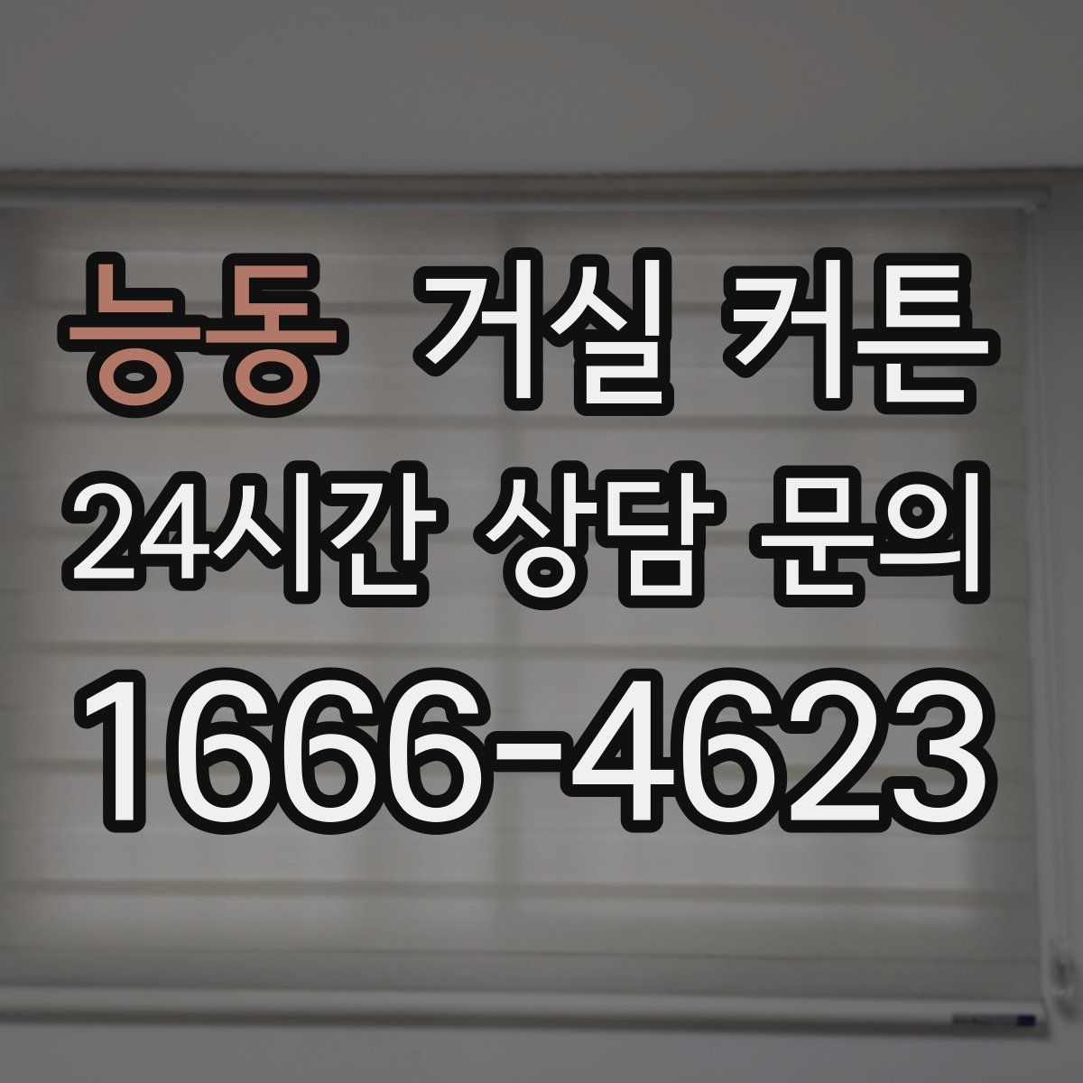 능동 거실 커튼