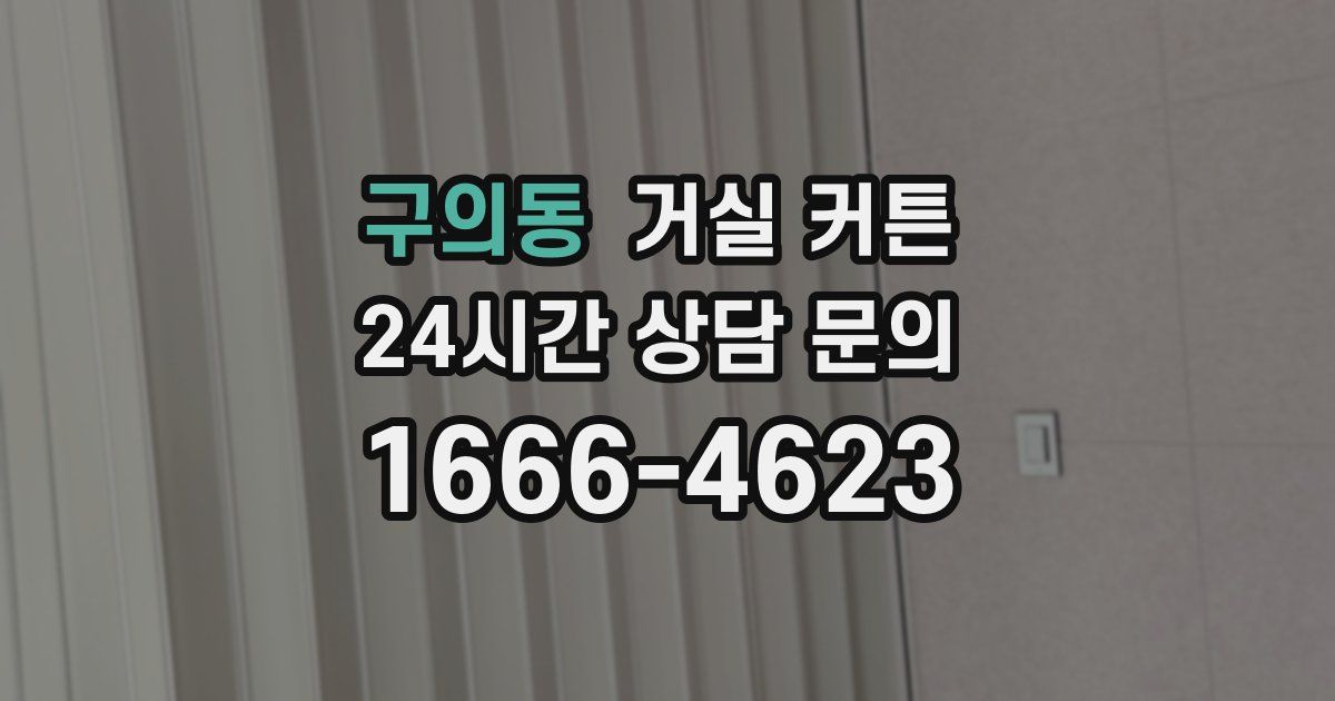구의동 거실 커튼