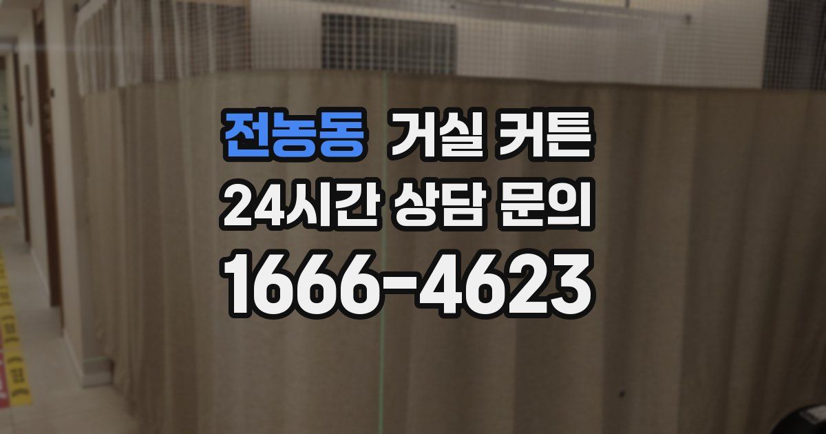 전농동 거실 커튼
