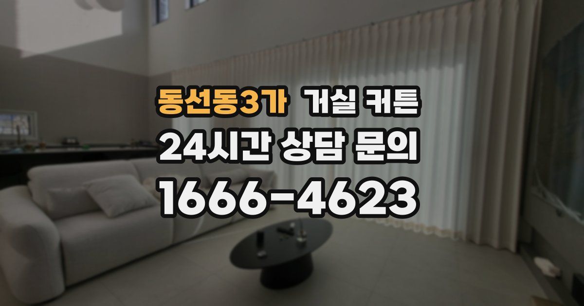 동선동3가 거실 커튼