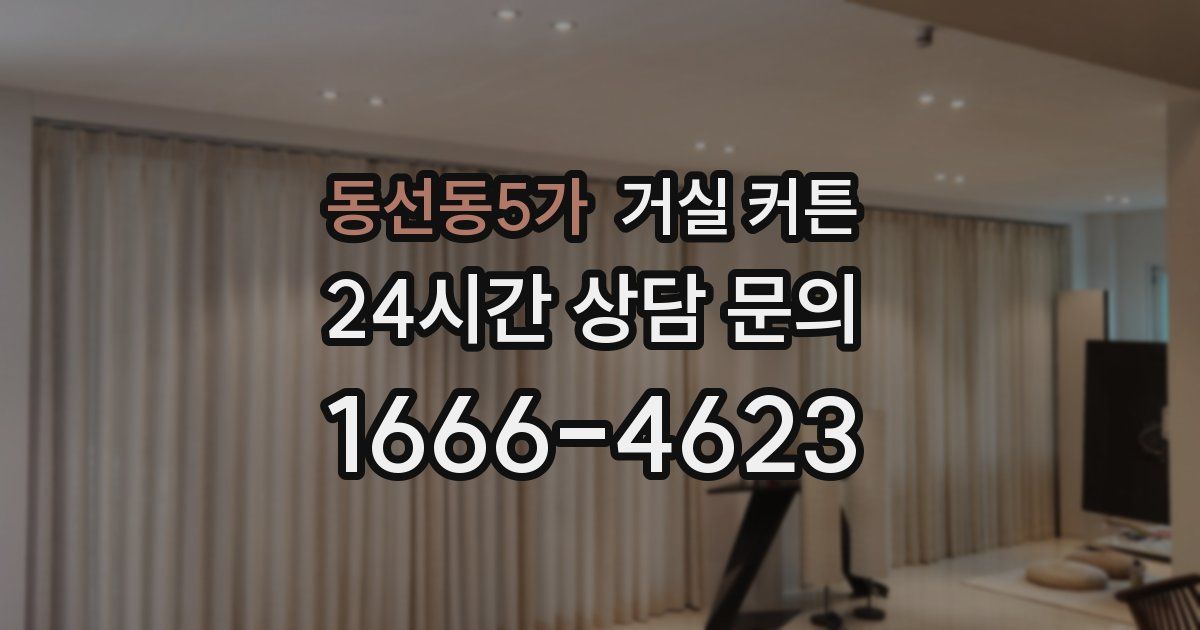 동선동5가 거실 커튼