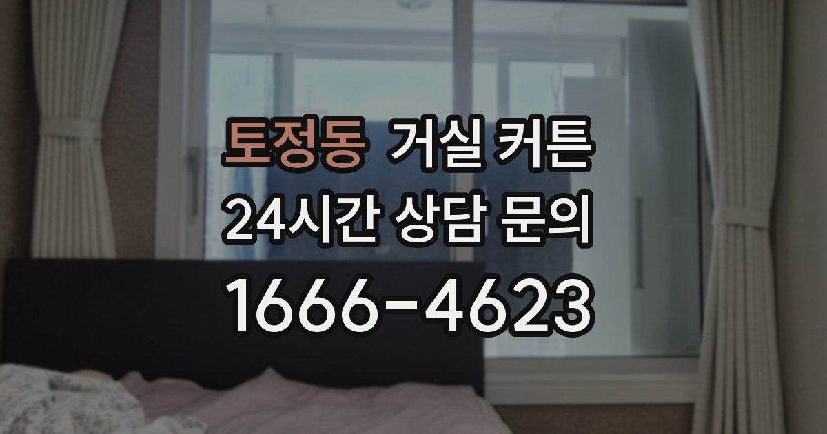 토정동 거실 커튼