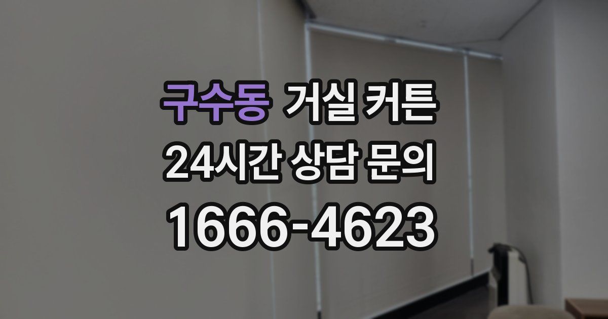 구수동 거실 커튼