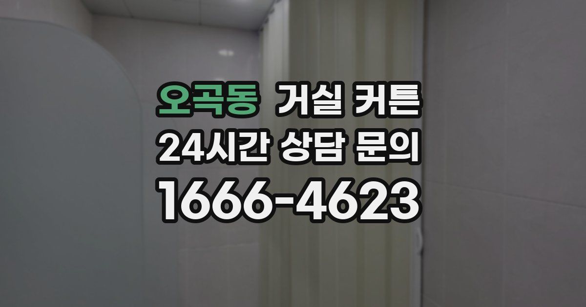 오곡동 거실 커튼