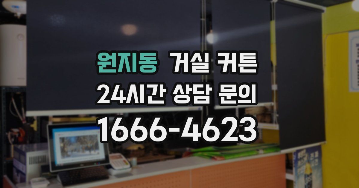 원지동 거실 커튼