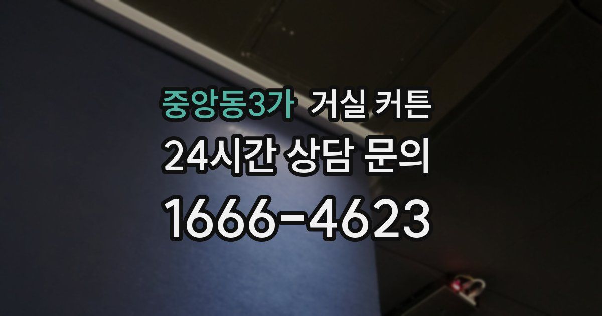 중앙동3가 거실 커튼