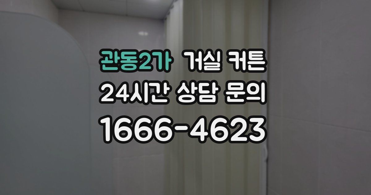 관동2가 거실 커튼