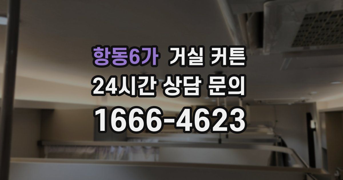 항동6가 거실 커튼