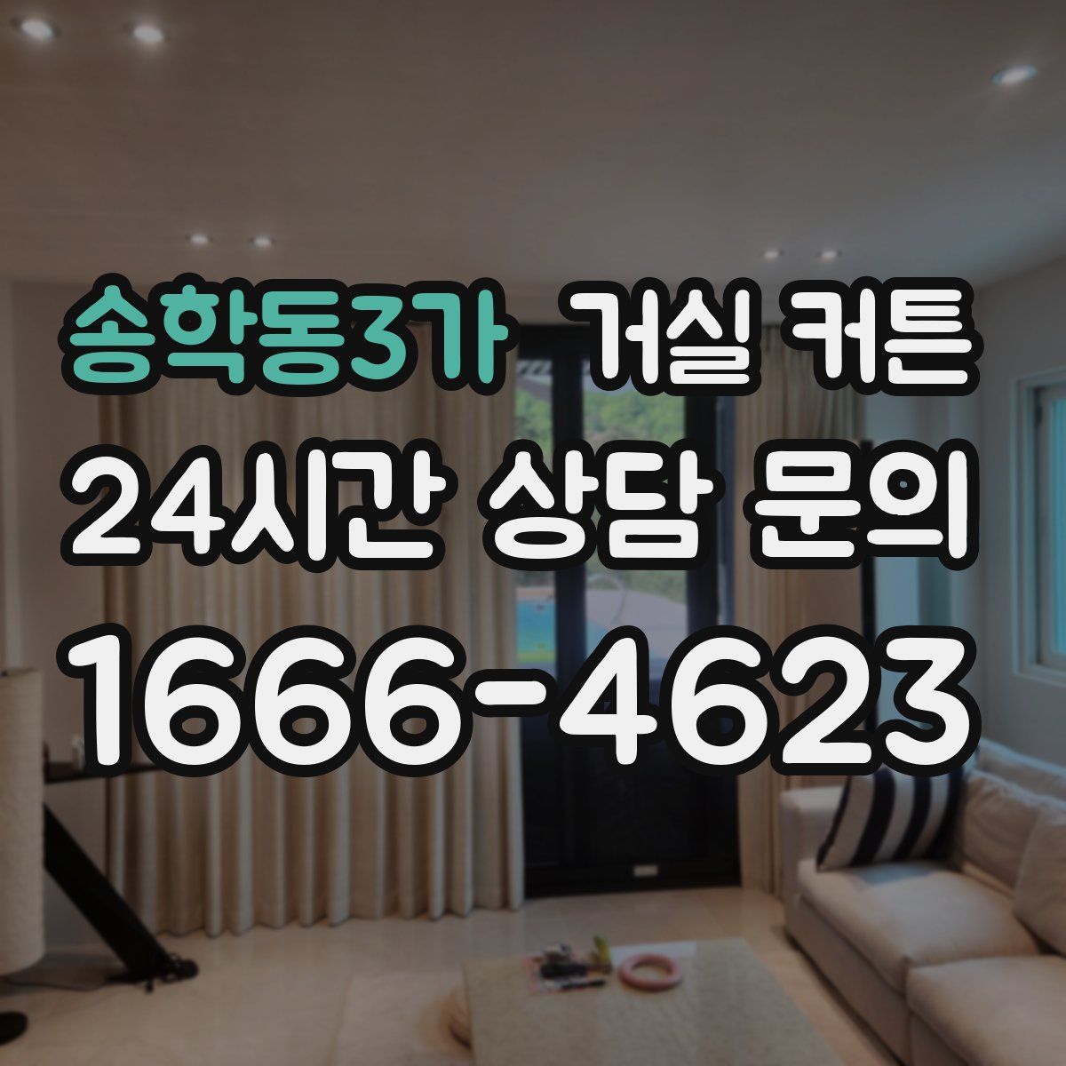 송학동3가 거실 커튼