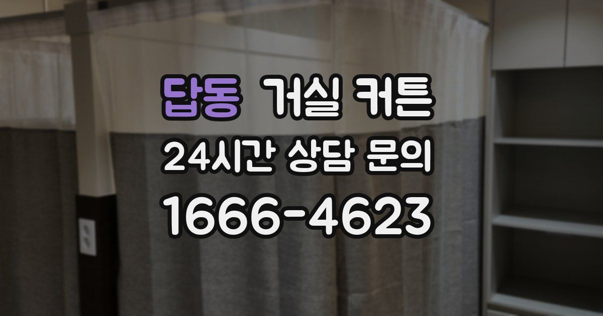 답동 거실 커튼