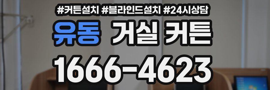 유동 거실 커튼