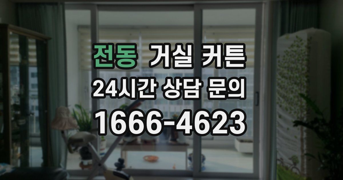 전동 거실 커튼