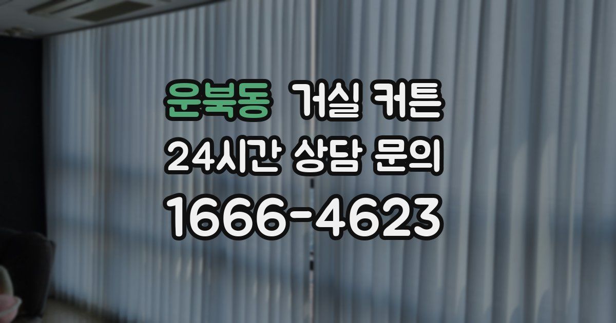 운북동 거실 커튼