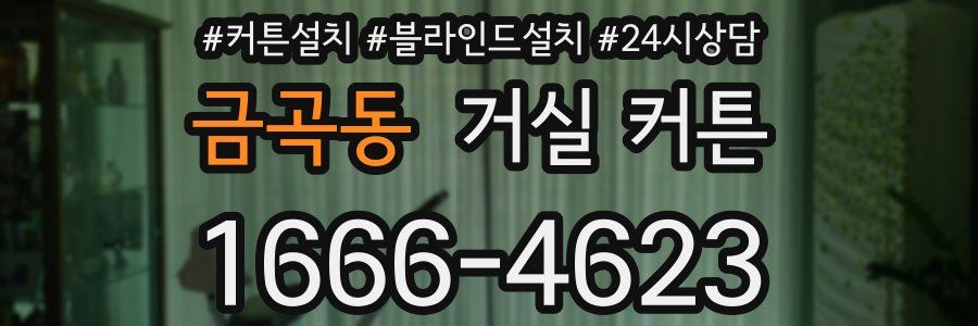 금곡동 거실 커튼