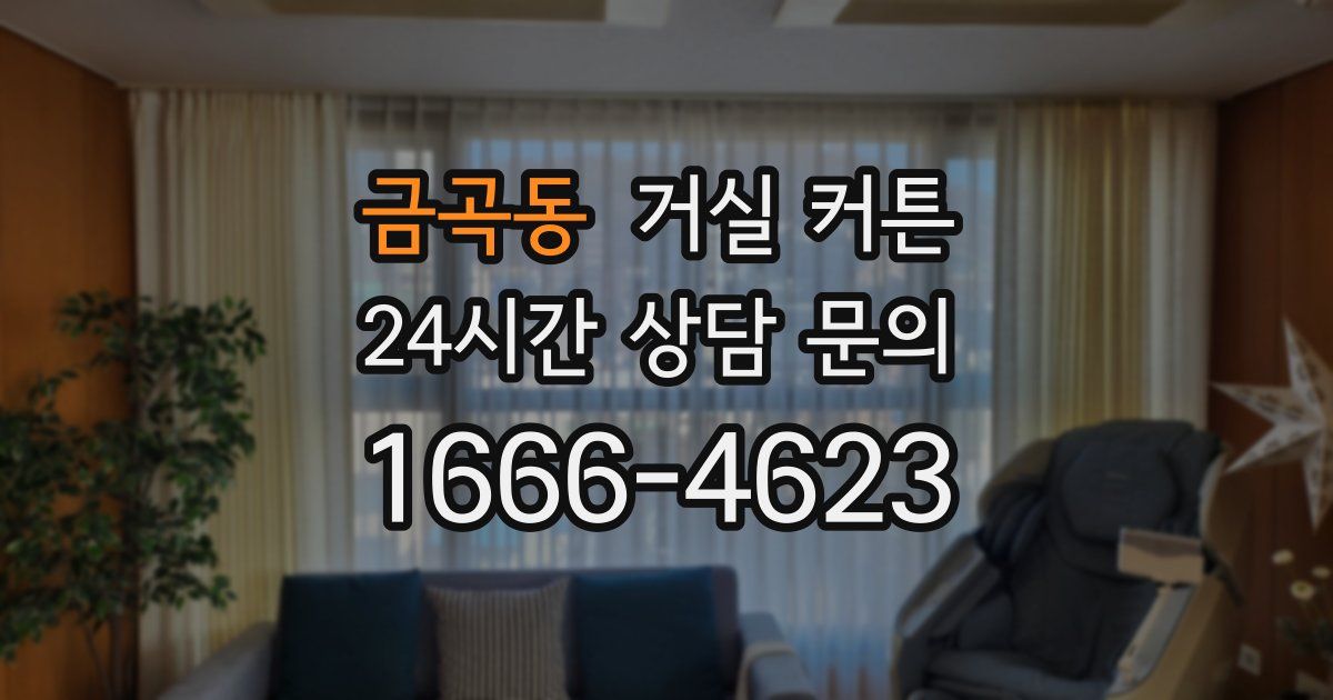 금곡동 거실 커튼