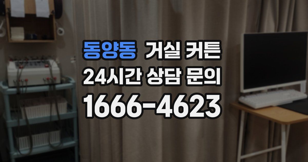 동양동 거실 커튼