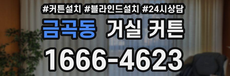 금곡동 거실 커튼