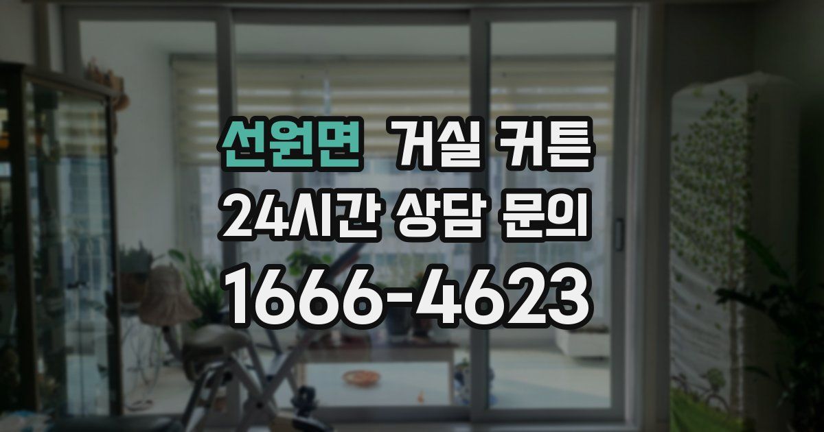 선원면 거실 커튼