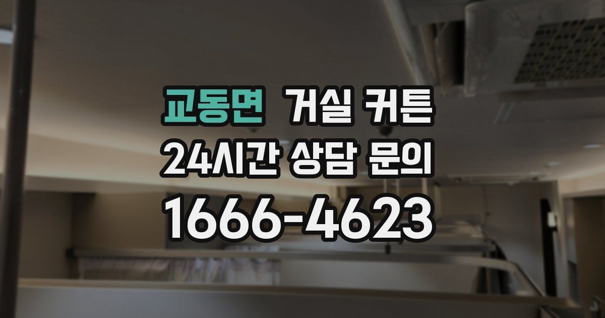 교동면 거실 커튼