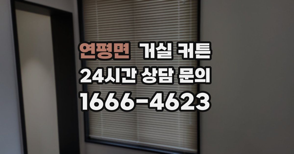 연평면 거실 커튼