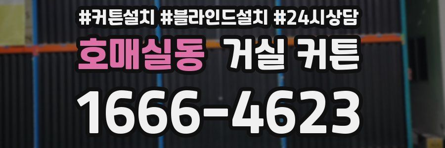 호매실동 거실 커튼