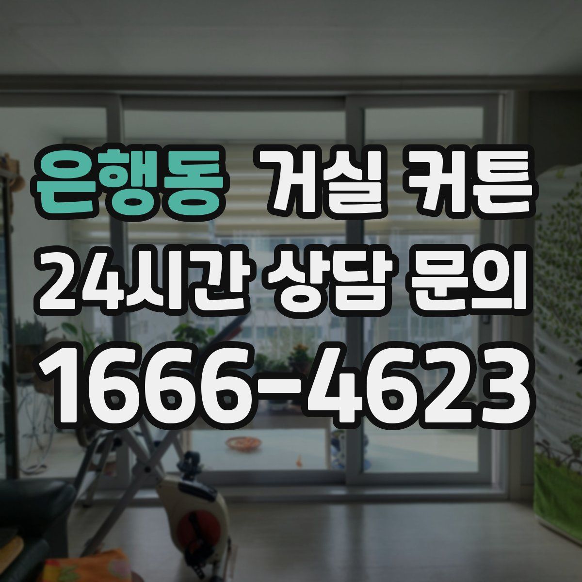 은행동 거실 커튼