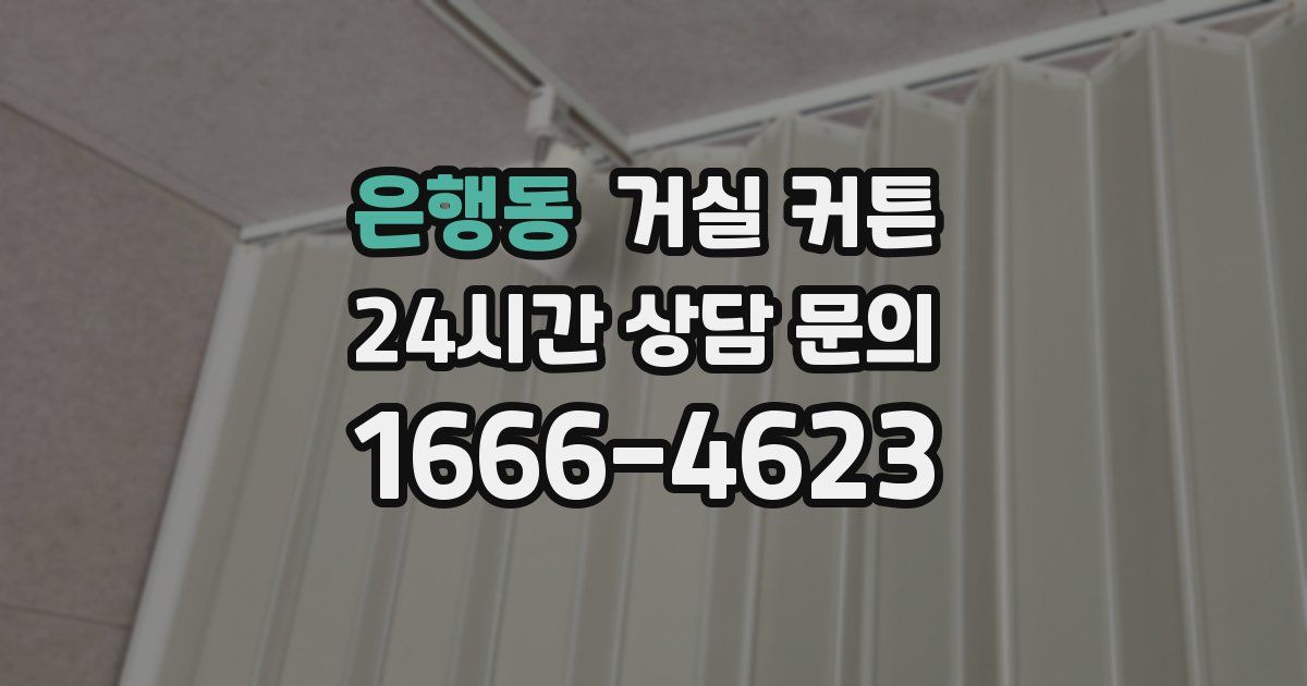 은행동 거실 커튼