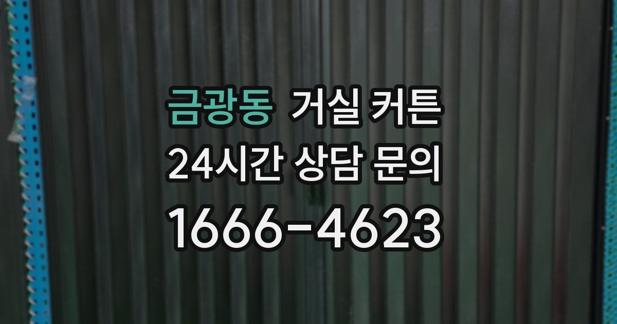 금광동 거실 커튼