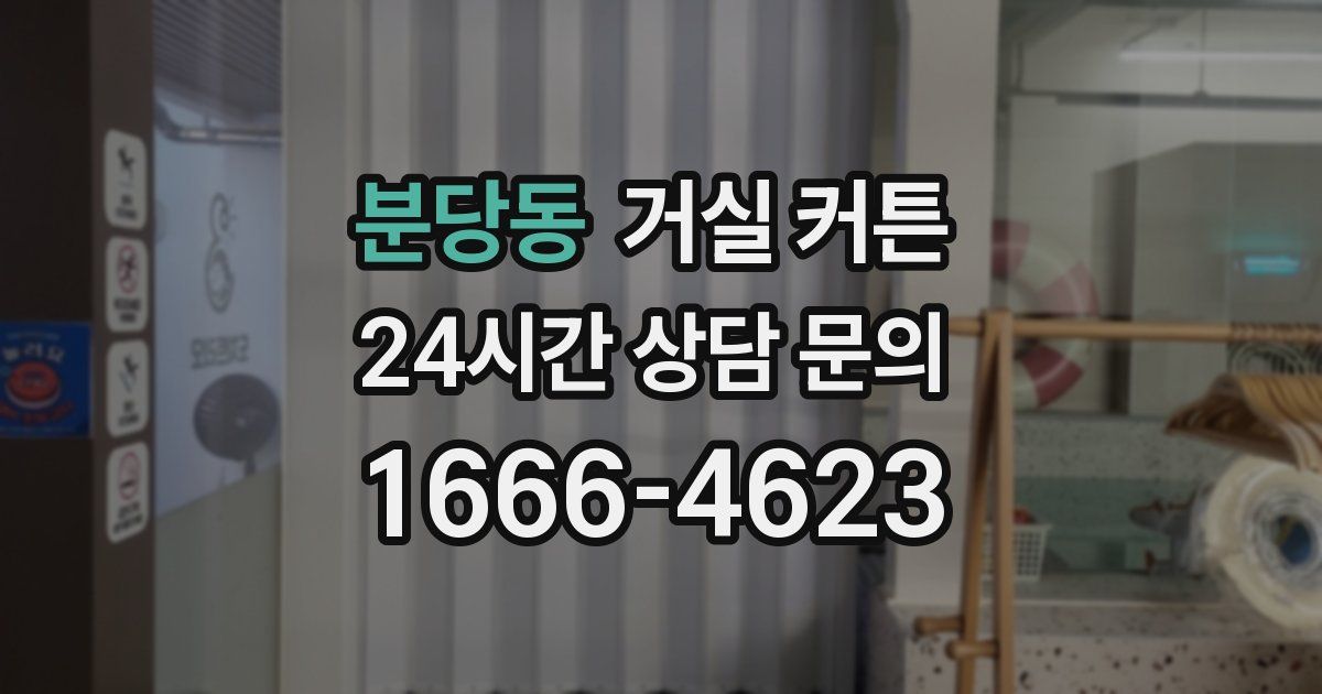 분당동 거실 커튼