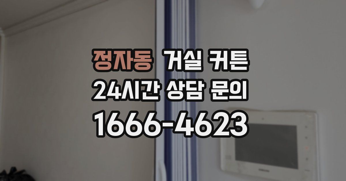 정자동 거실 커튼