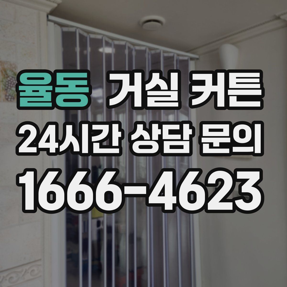 율동 거실 커튼