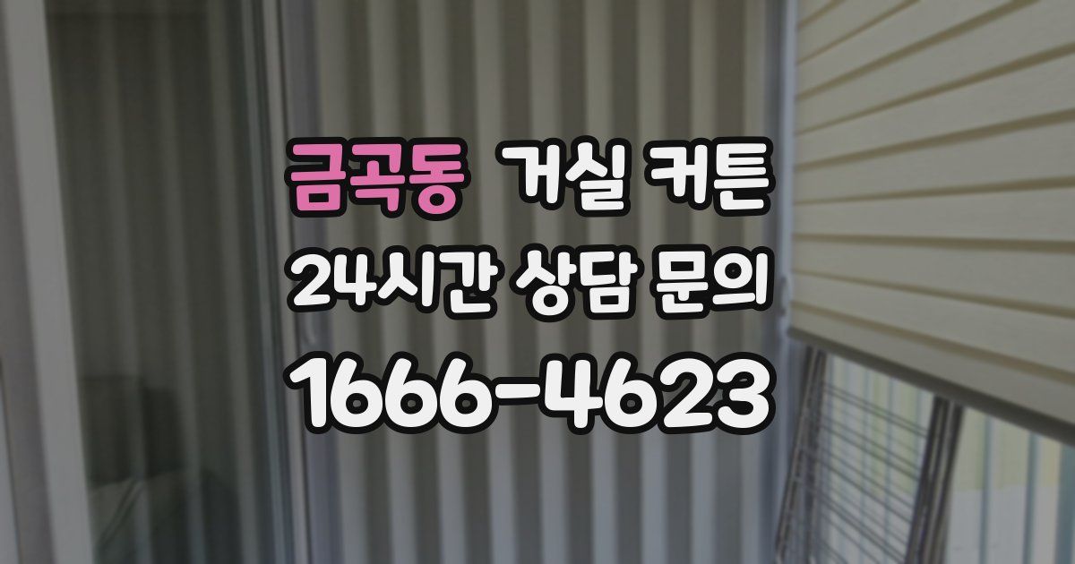 금곡동 거실 커튼