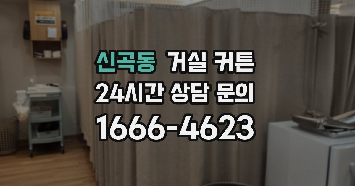 신곡동 거실 커튼