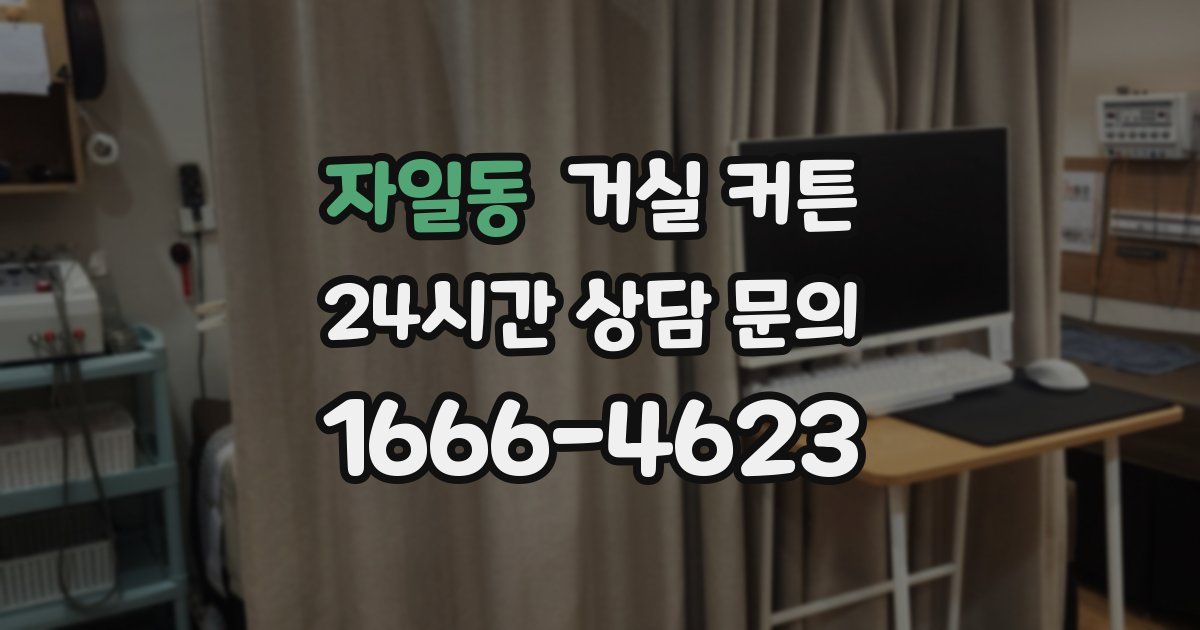 자일동 거실 커튼