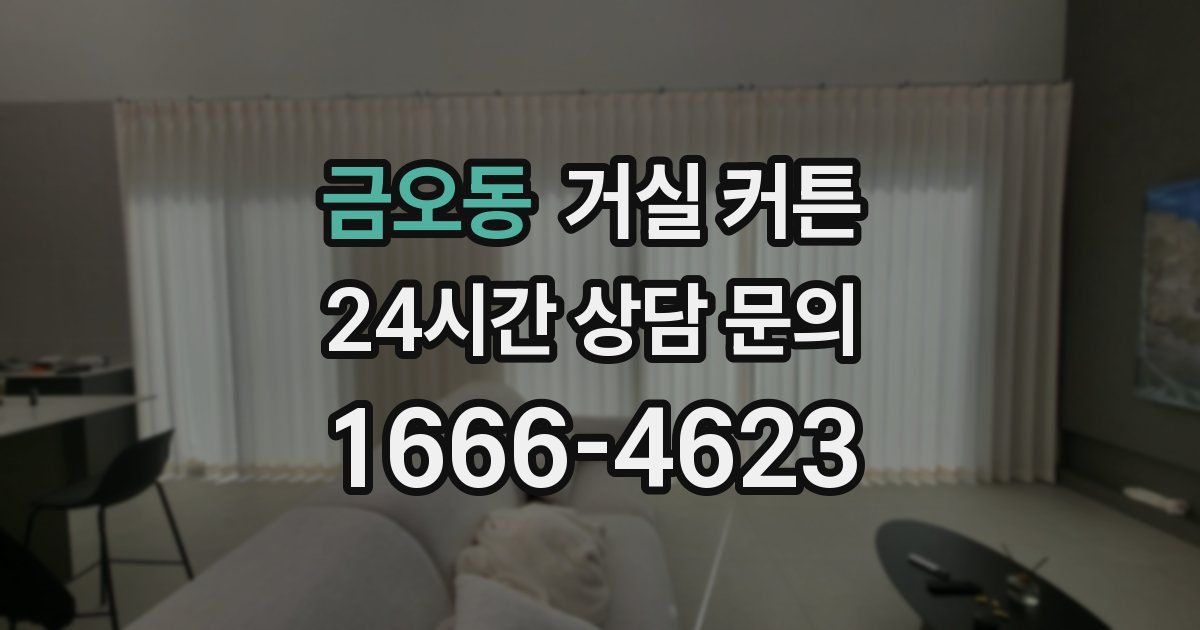 금오동 거실 커튼
