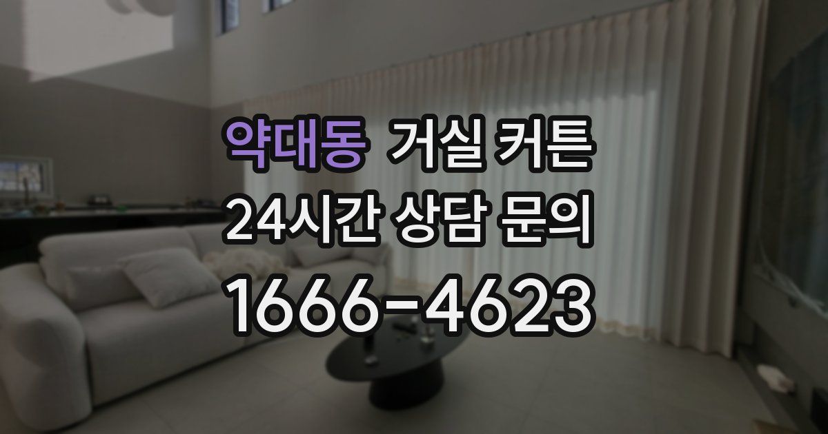 약대동 거실 커튼