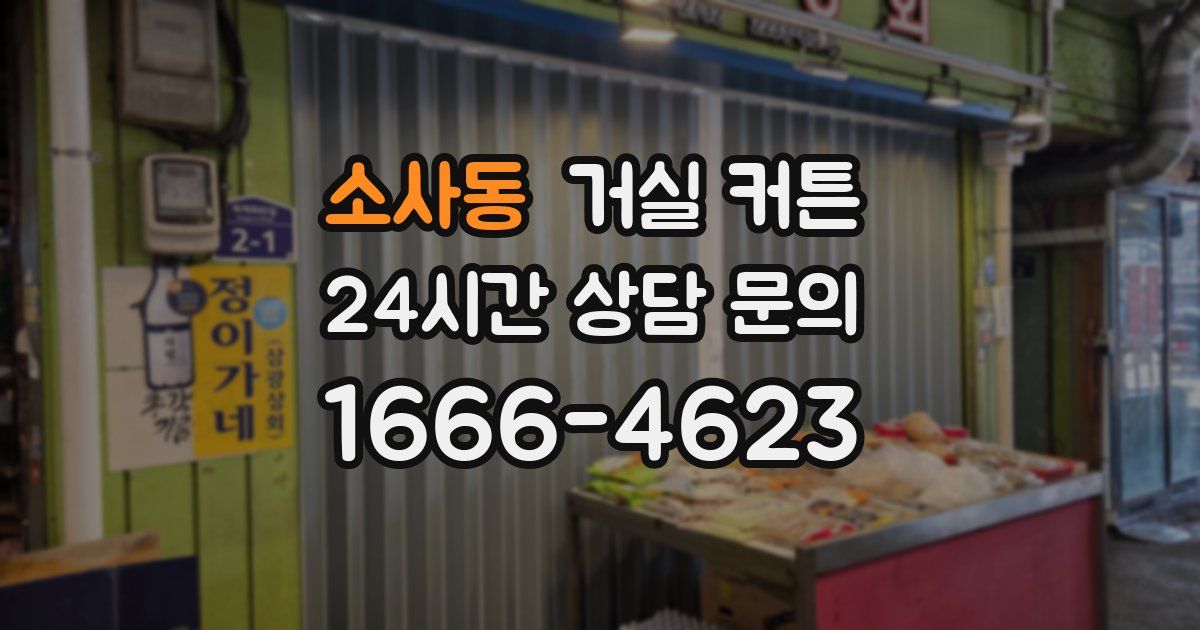 소사동 거실 커튼