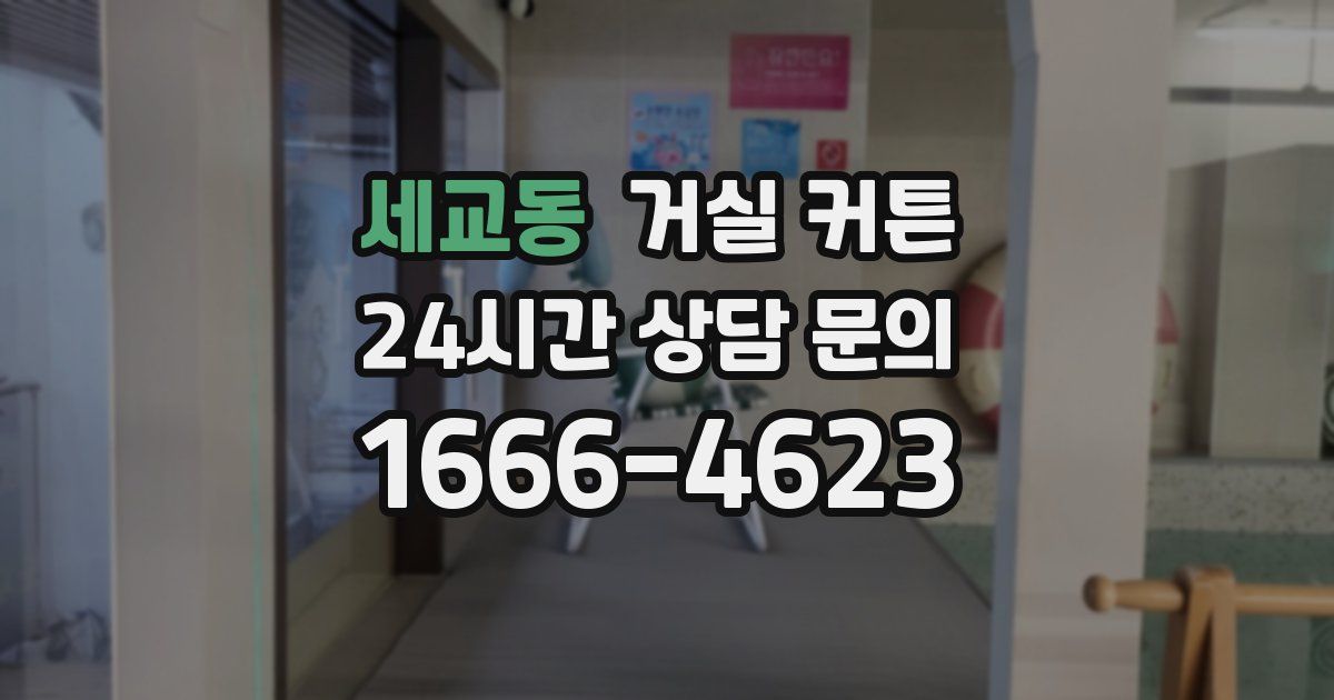 세교동 거실 커튼