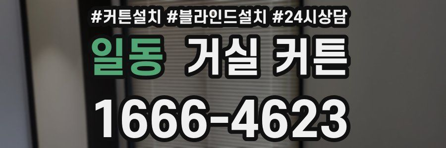 일동 거실 커튼