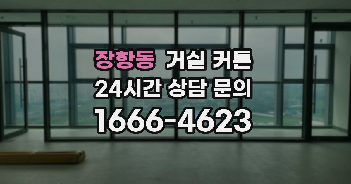 장항동 거실 커튼