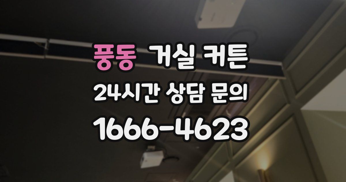 풍동 거실 커튼