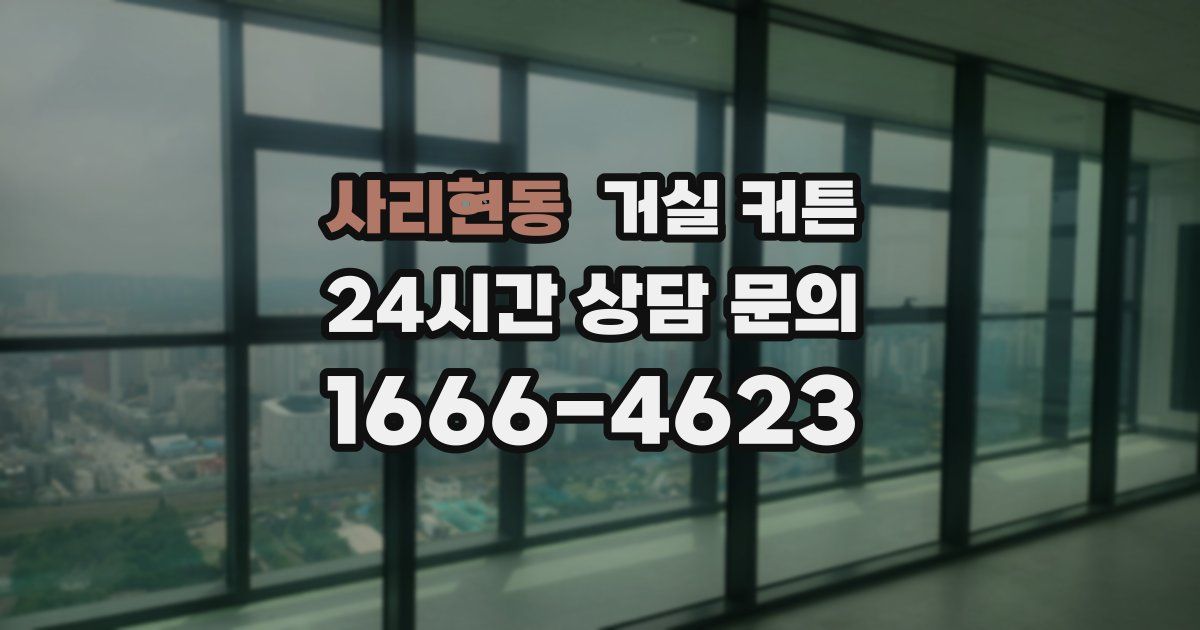 사리현동 거실 커튼